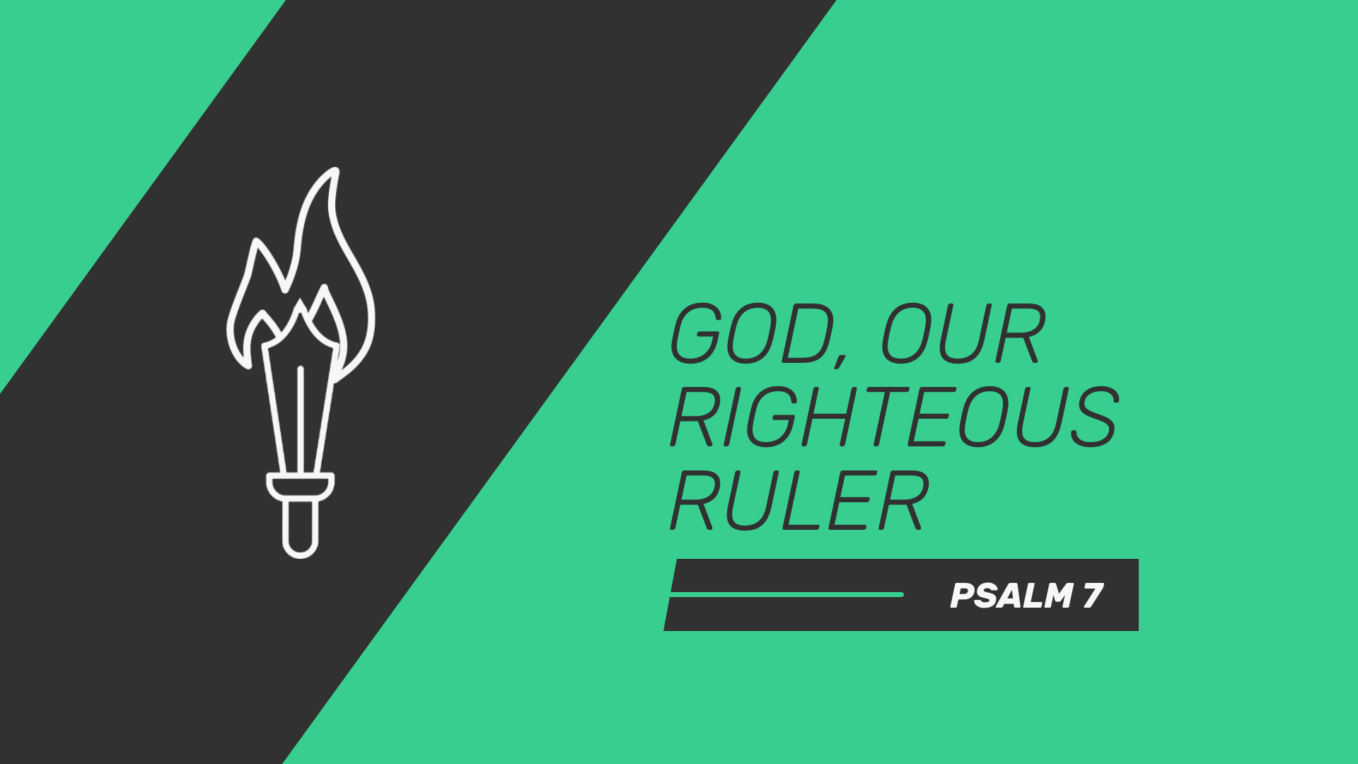 God, Our Righteous Ruler — Immanuel Church