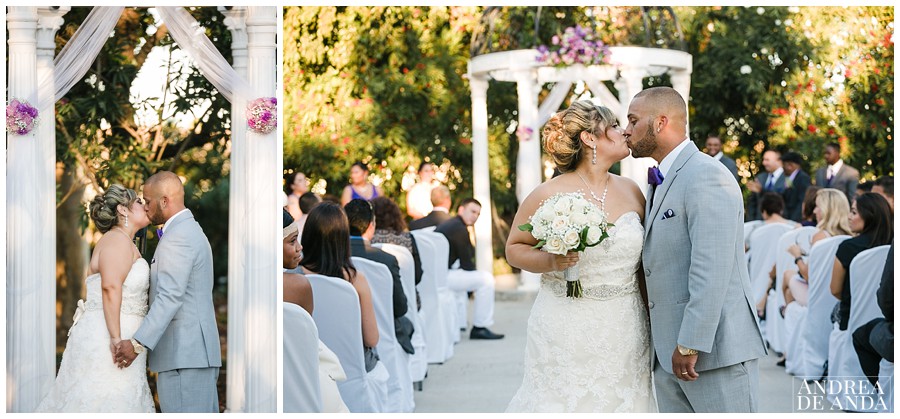 First and second kiss as husband and wife !