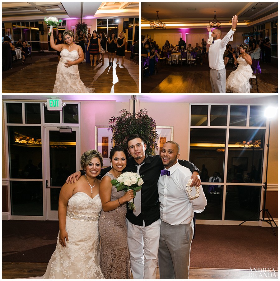 Bouquet and Garter toss was epic, and of course Teresa and Pablo won them both and yes, they are getting married next year ! what are the odds ?? Congratulations guys. 