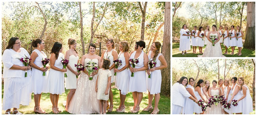 Megan and her bridesmaids, Girls just wanna have fun !