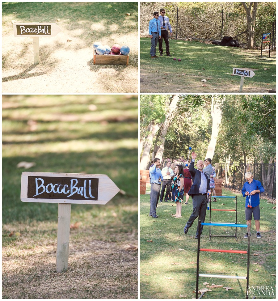 everybody playing BocceBall at cocktail hour, so rad !