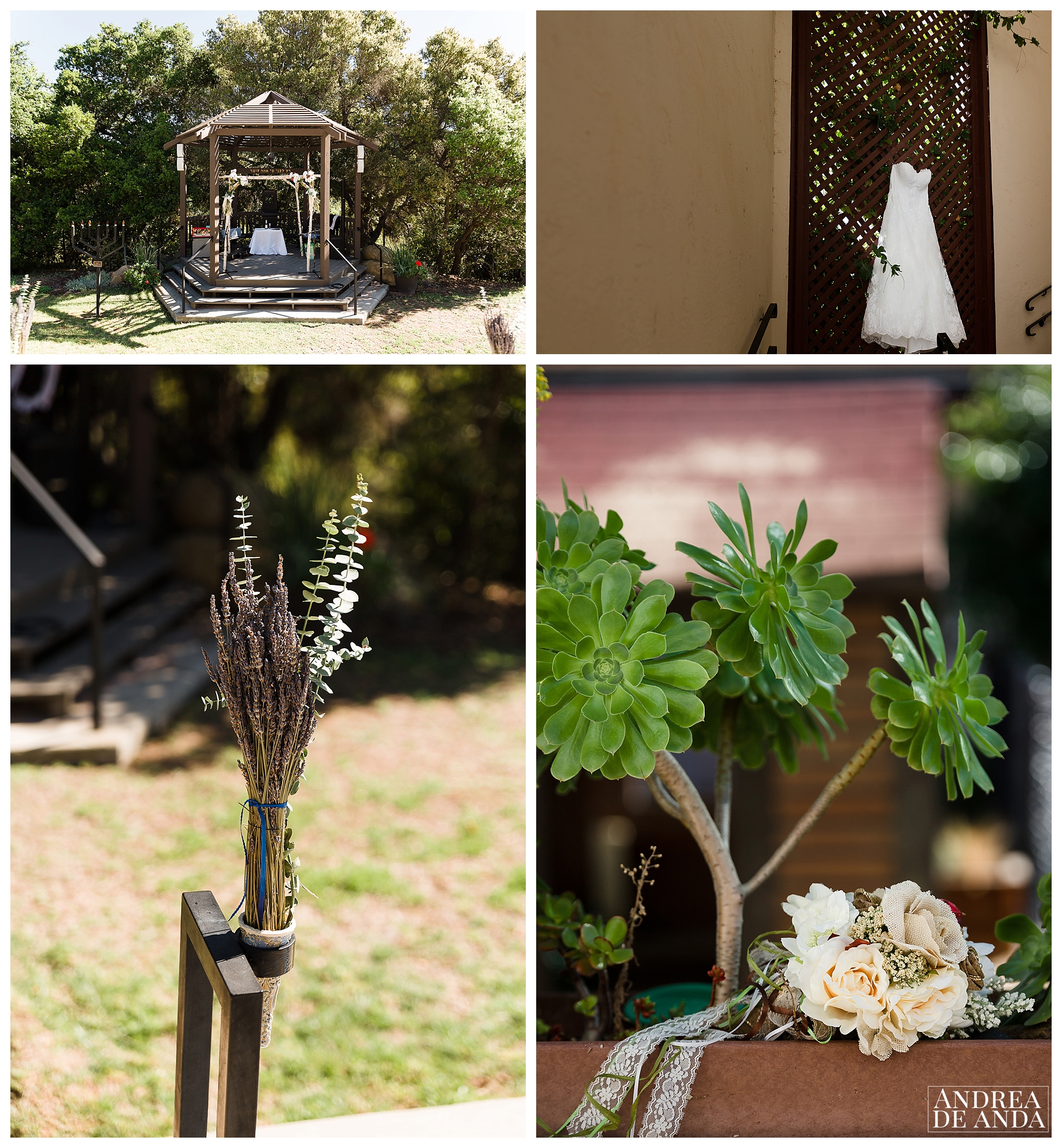 Congregation B'NAI B'RITH gazebo framed the perfect Huppah for this ceremony, the wedding dress and details are absolutely beautiful.