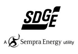 SDGE logo with Sempra Energy utility branding.