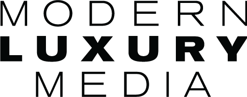 Modern luxury media logo with the words 'Modern Luxury Media' in dark, bold letters.