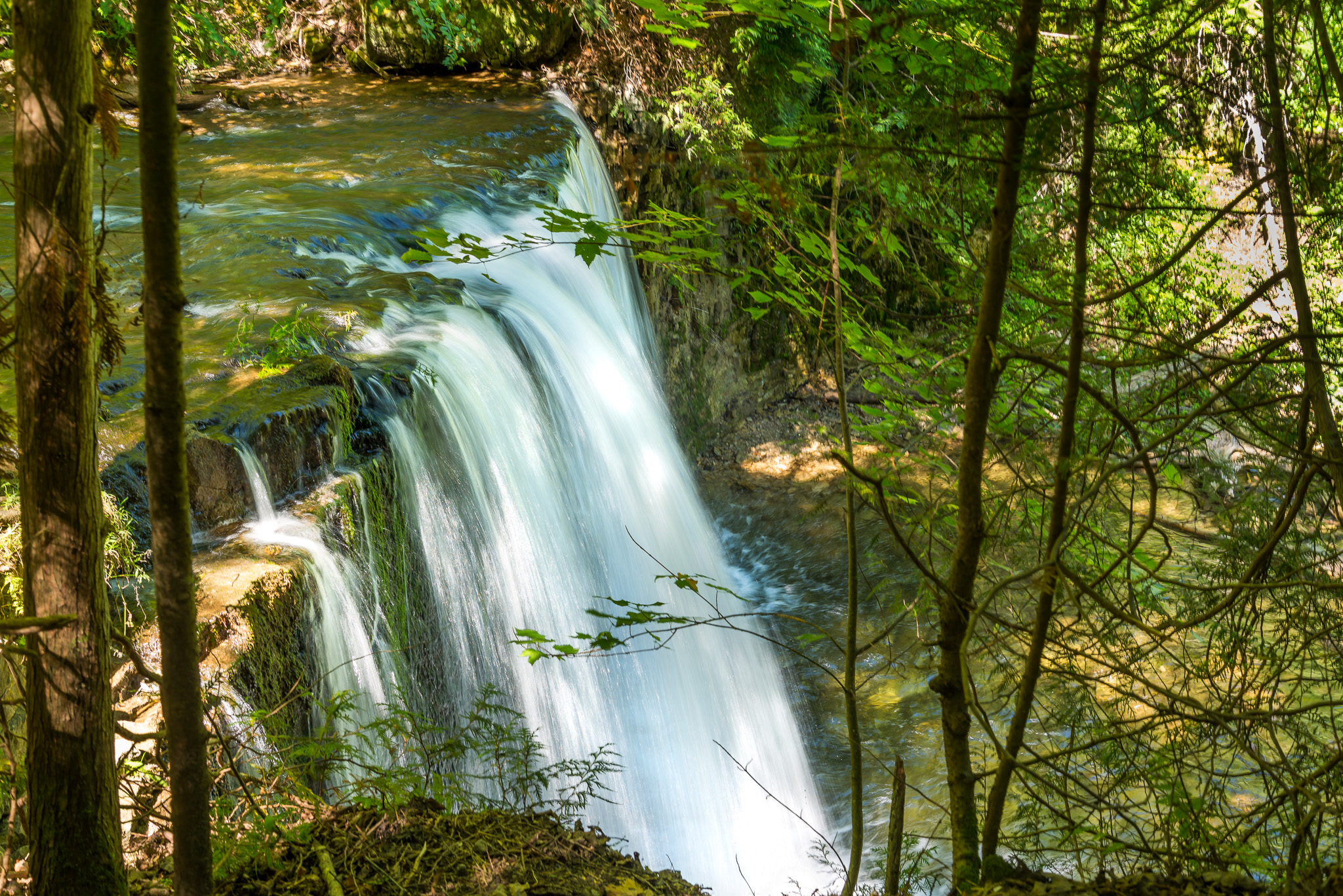 Overlooking Hoggs Falls (1/6 sec, f/11, 100 ISO, 35mm)