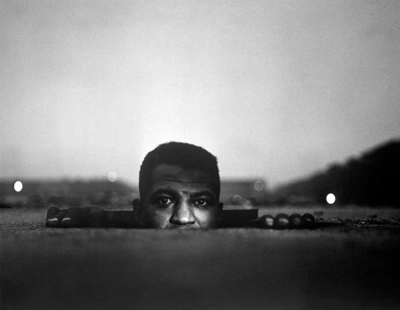 Gordon Parks, American (b. United States, 1912-2006). Emerging Man , 1952. Gelatin silver print, Image: 14 7/8 x 19 1/8 inches. Gift of Hallmark Cards, Inc., 2005.27.308.