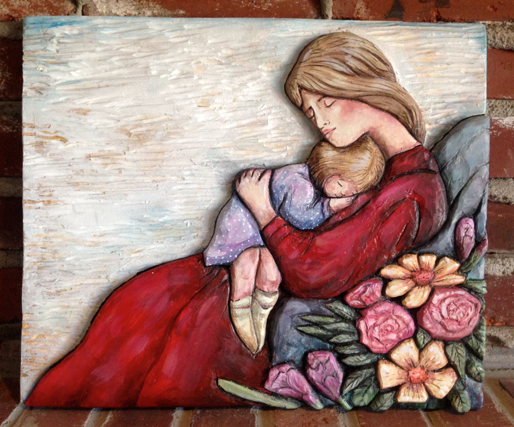 Asleep in my arms, I could hold you forever. - SOLD