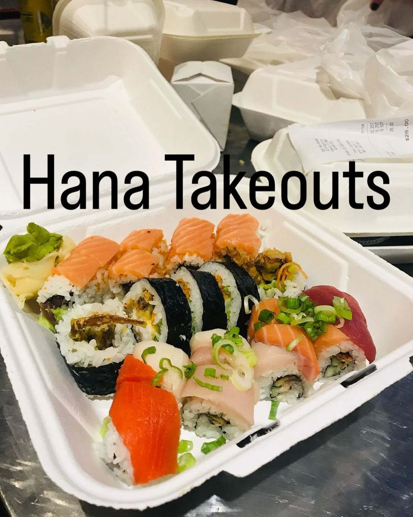 We are starting takeouts upon many requests. It’s only online. Go to sushimissoula.com and click the link on top left. We are not taking to goes over the phone. Please place your order an hour in advance. We apologize for the inconvenience.
Dom