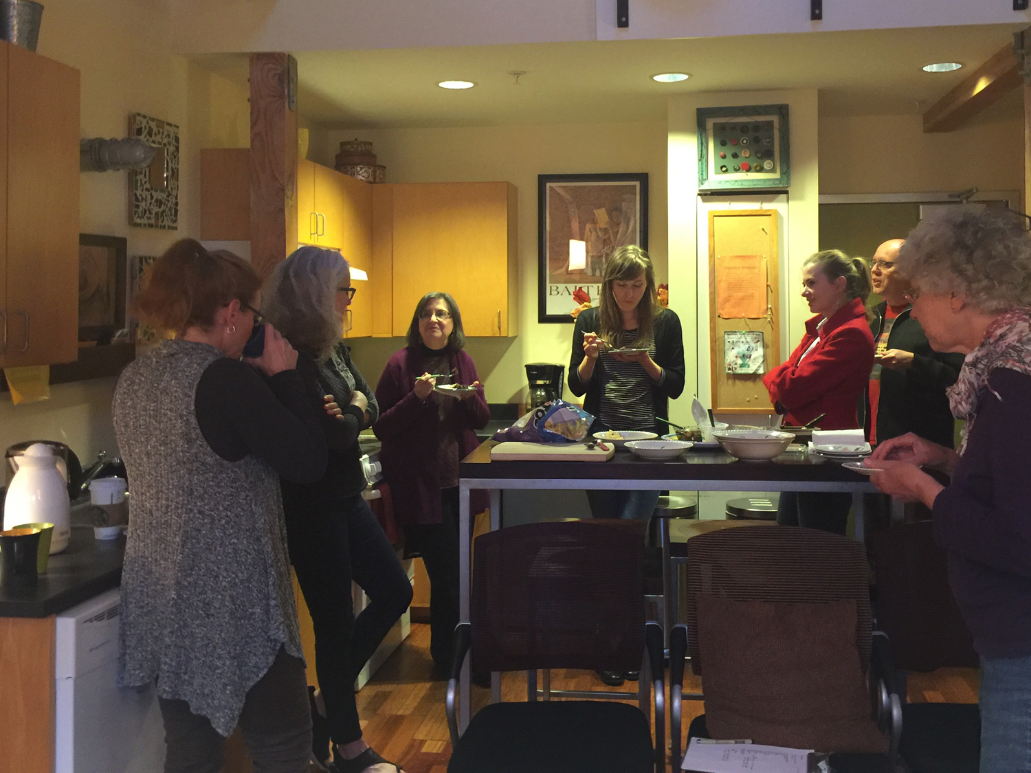 Poetry con't: Chocolate cake break.