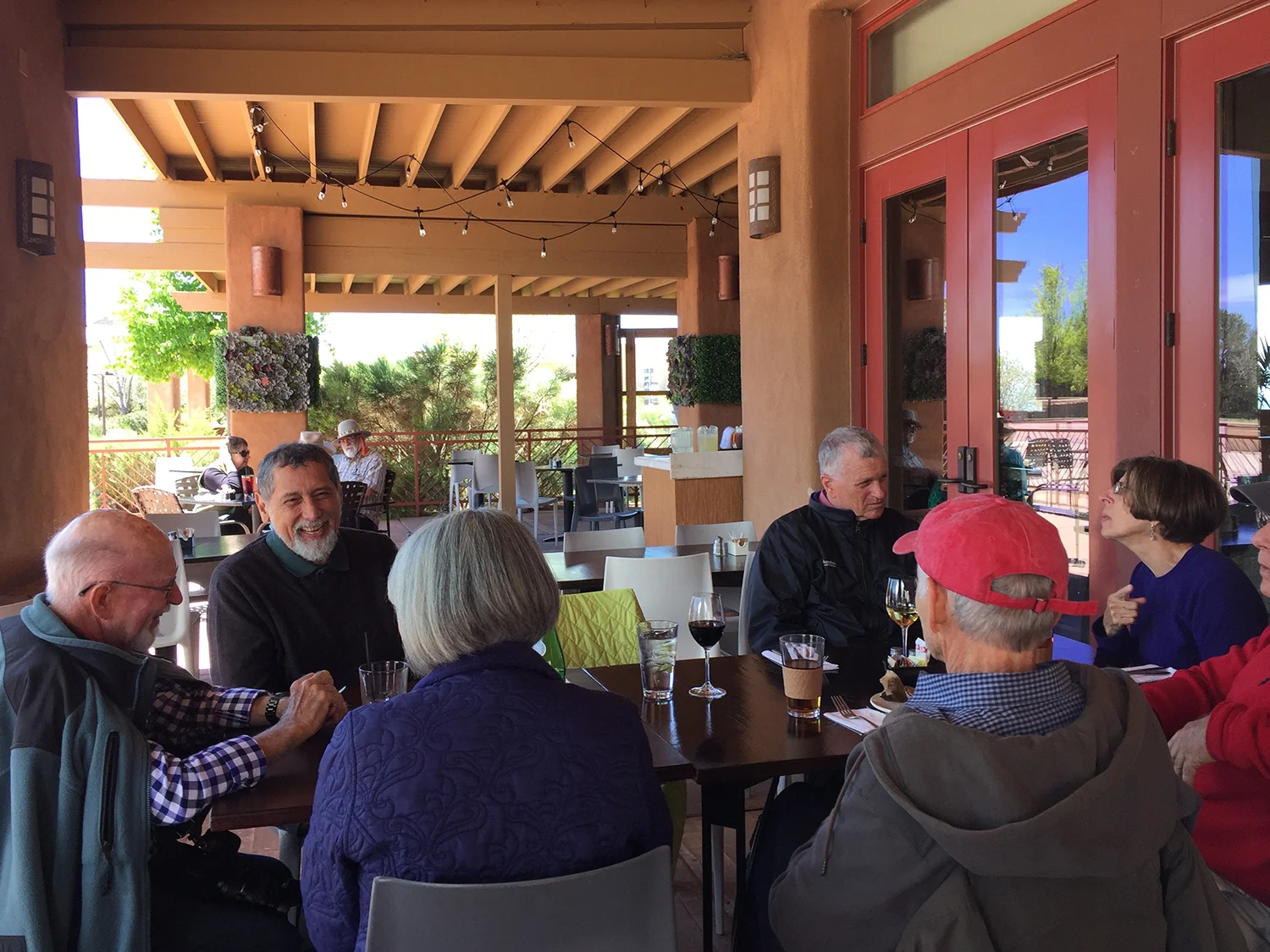At Museum Hill Cafe, two more showed up (Deb & Eric, from VA).