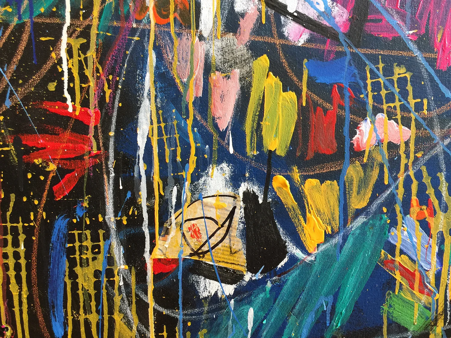 a detail from one of Harry's paintings