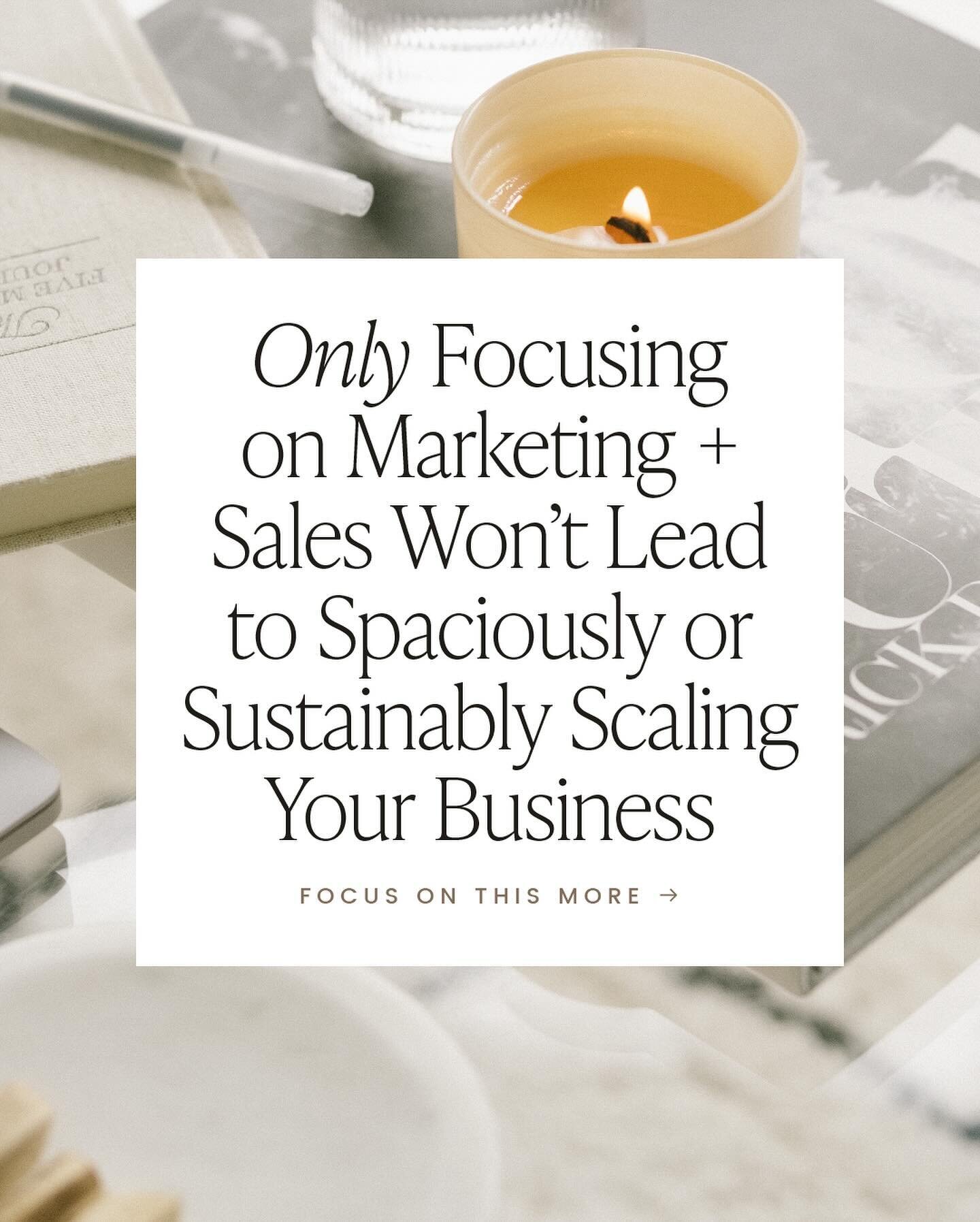 There&rsquo;s something about that whole teaching someone to fish idea that feels relevant here&hellip;

I&rsquo;m not saying you don&rsquo;t need marketing and sales. You&rsquo;re running a company, obviously that needs attention&hellip; 

I am sayi