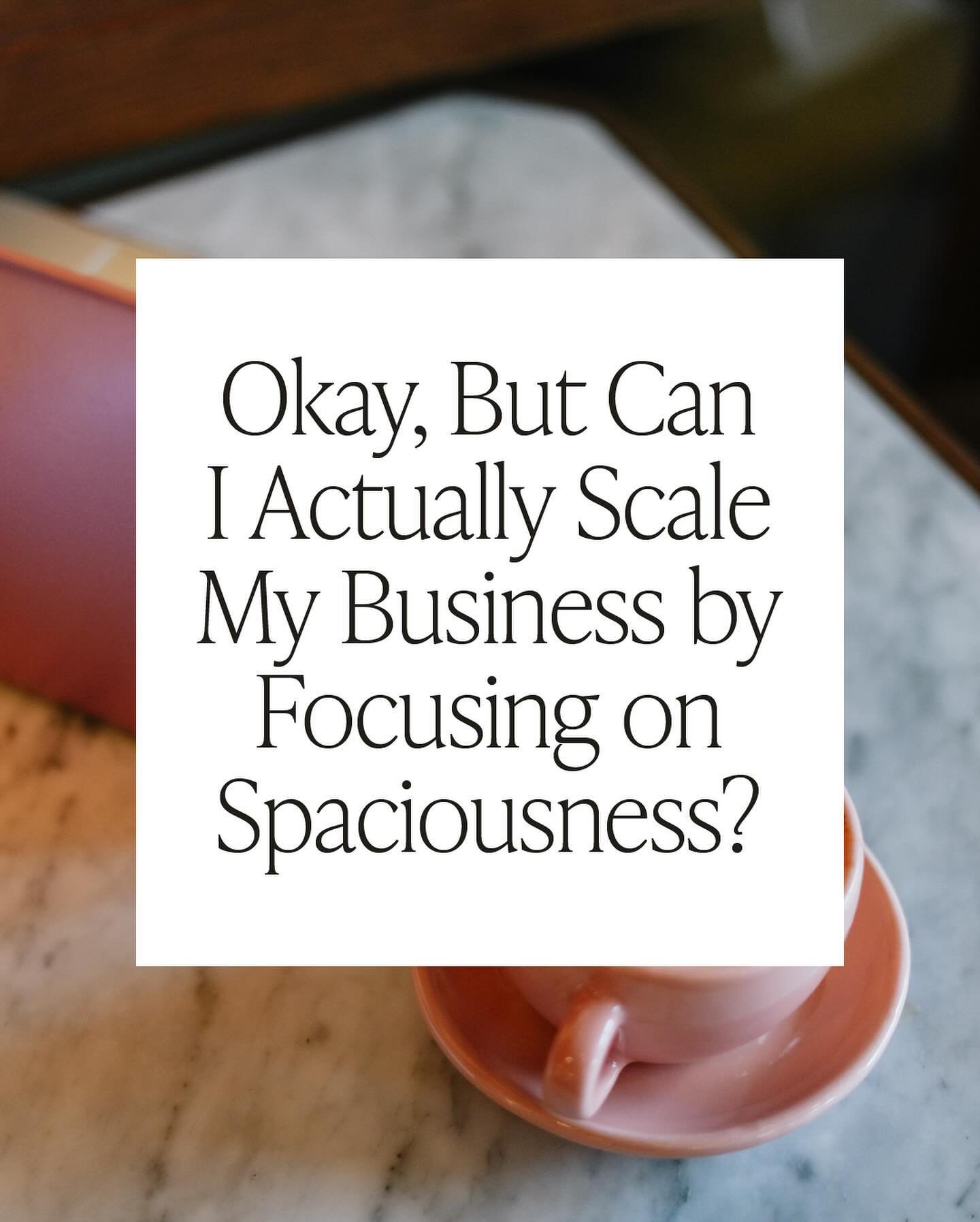 I&rsquo;m not saying this is *the only* way&mdash;

It&rsquo;s not. Truly. You can grow your business in a way that feels draining, overwhelming, isolating, and hard. It can work! I&rsquo;ve seen it, you&rsquo;ve seen it, we&rsquo;ve all seen it.

&h
