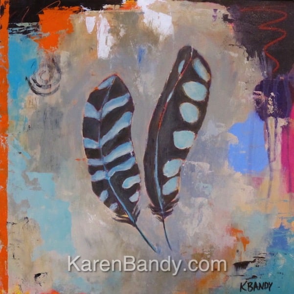 'Distant Thunder' 12x12 acrylic on panel