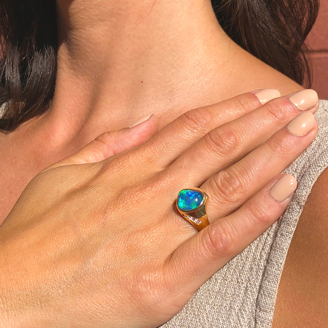 unique-blue-opal-gold-ring-diamond-accents-designed-by-karen-bandy-bend-oregon.jpg