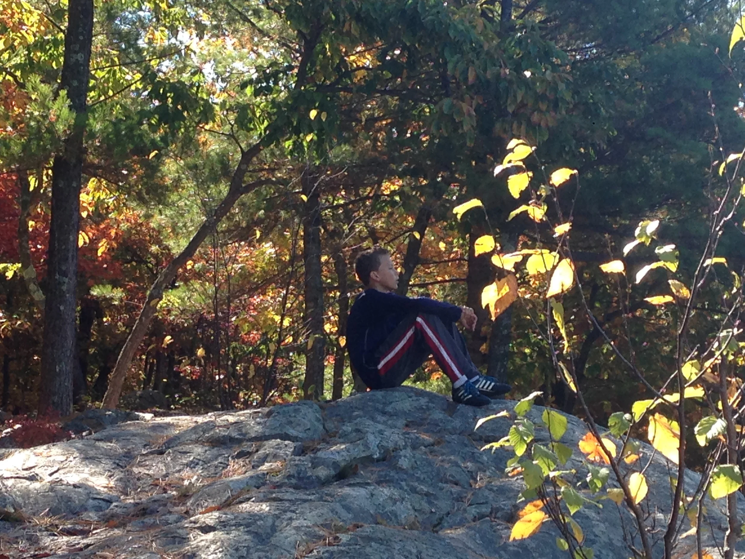 One of our First Day students being present in the moment.