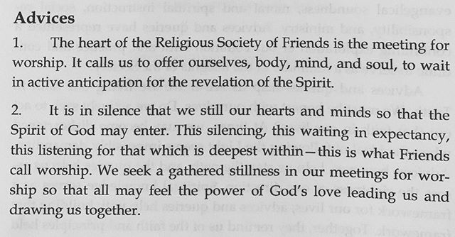 The following from Intermountain Yearly Meeting was read at the Rise of Meeting on Sunday, September 15.  RFM wishes you a good week ahead.