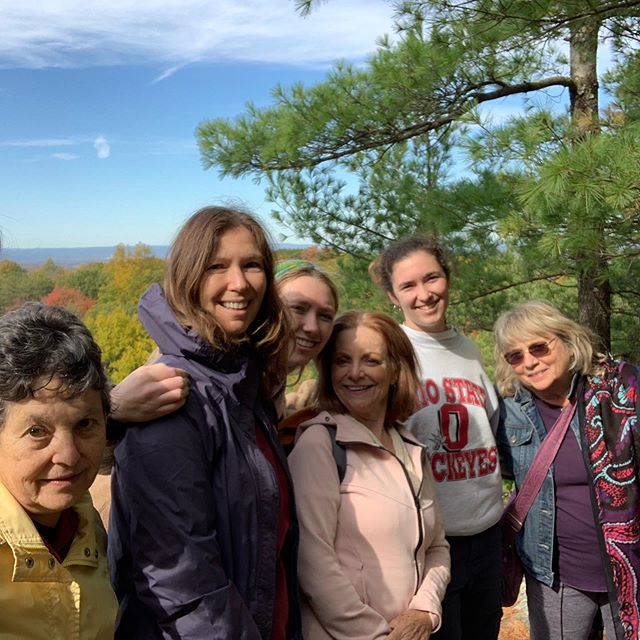 Wonderful weekend of worship at our annual retreat at #powellhouse. Silent meeting for worship at Dorson&rsquo;s Rock scenic overlook, punctuated by hawks soaring over the fall foliage. So glad to have a large contingent of our young people joining u