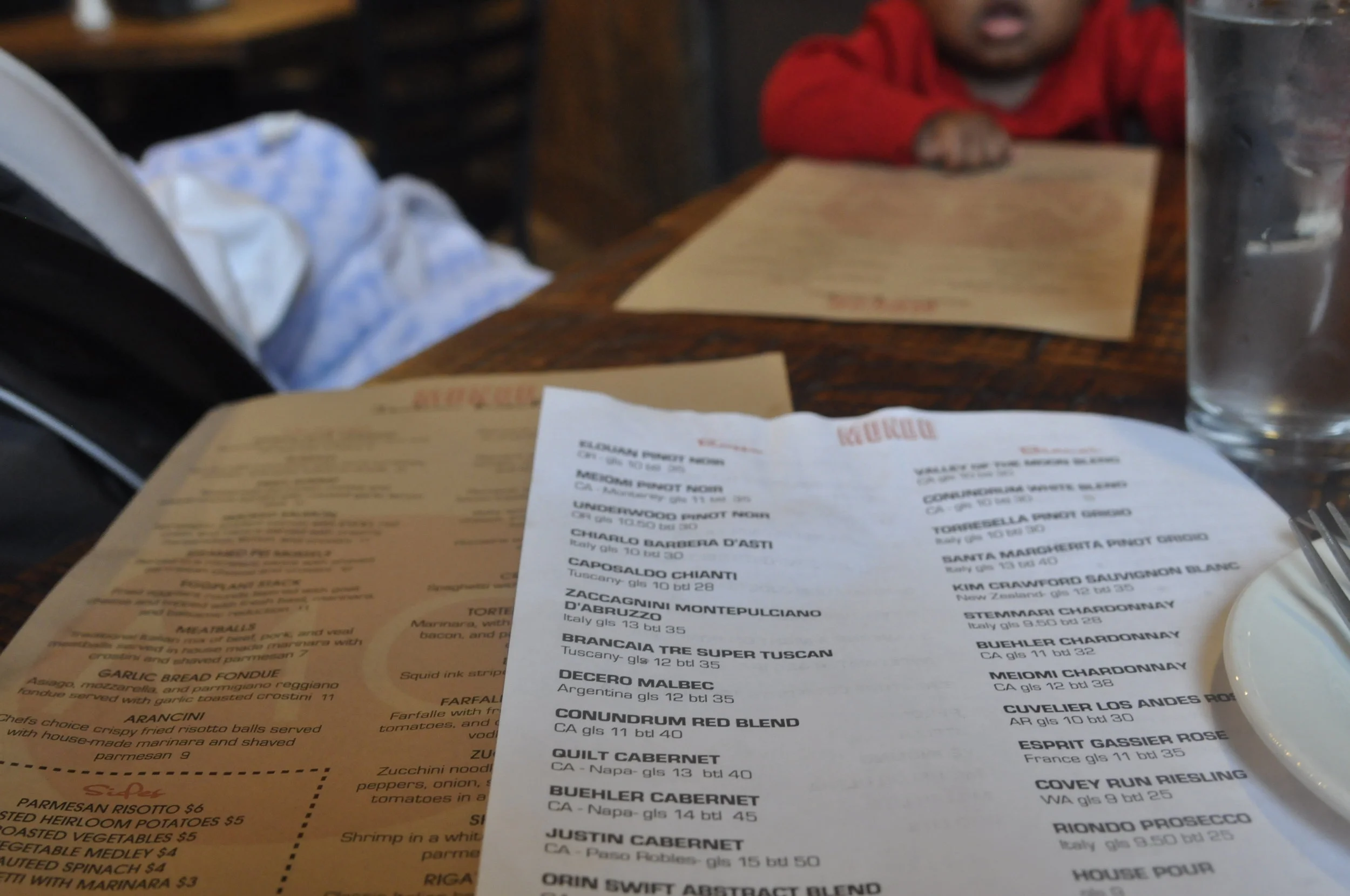 Remembering Baby's First Restaurant Meal at Mondo Italian Kitchen