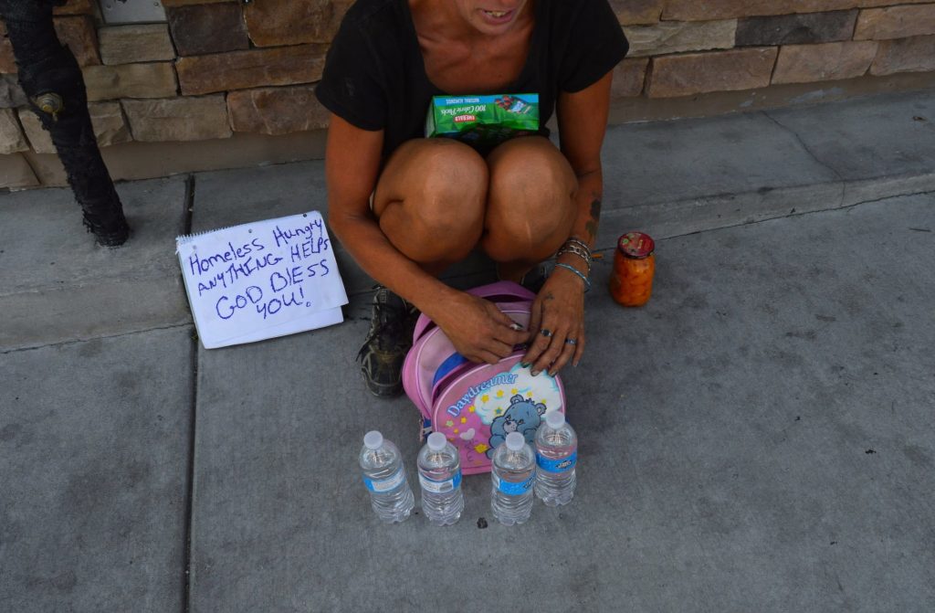 When we can, those involved at the shelter go out to feed or provide other supplies to those who are living in the streets. We would like to do this more often, hopefully on a regular basis so that we can help encourage those who remain on the streets to seek the best program for them. There are different programs for just about every person living on the street, some are just not yet ready to take the first step, which may include; a commitment to sobriety, mental health care/follow-up, and for some just accepting a temporarily staying in a structured environment. If anyone has anything that they would like to donate, including bottled waters, sliced bread, sandwich meat, sliced cheese, cookies, chips, baggies, and lunch bags we would appreciate your help very much. Another big need for those living in the streets during are flip flop type shoes, good condition tennis shoes (especially mens 11 and up), socks, band aids, and neosporin or other antibacterial ointment. We want to help ensure, with the help of many other great organizations, that all of the homeless individuals that remain on the streets have been offered all of the resources available to them. Donations can be taken to the shelter office, located at 14049 Amargosa Road in the City of Victorville. Don’t forget to ask us for a donation receipt if needed.