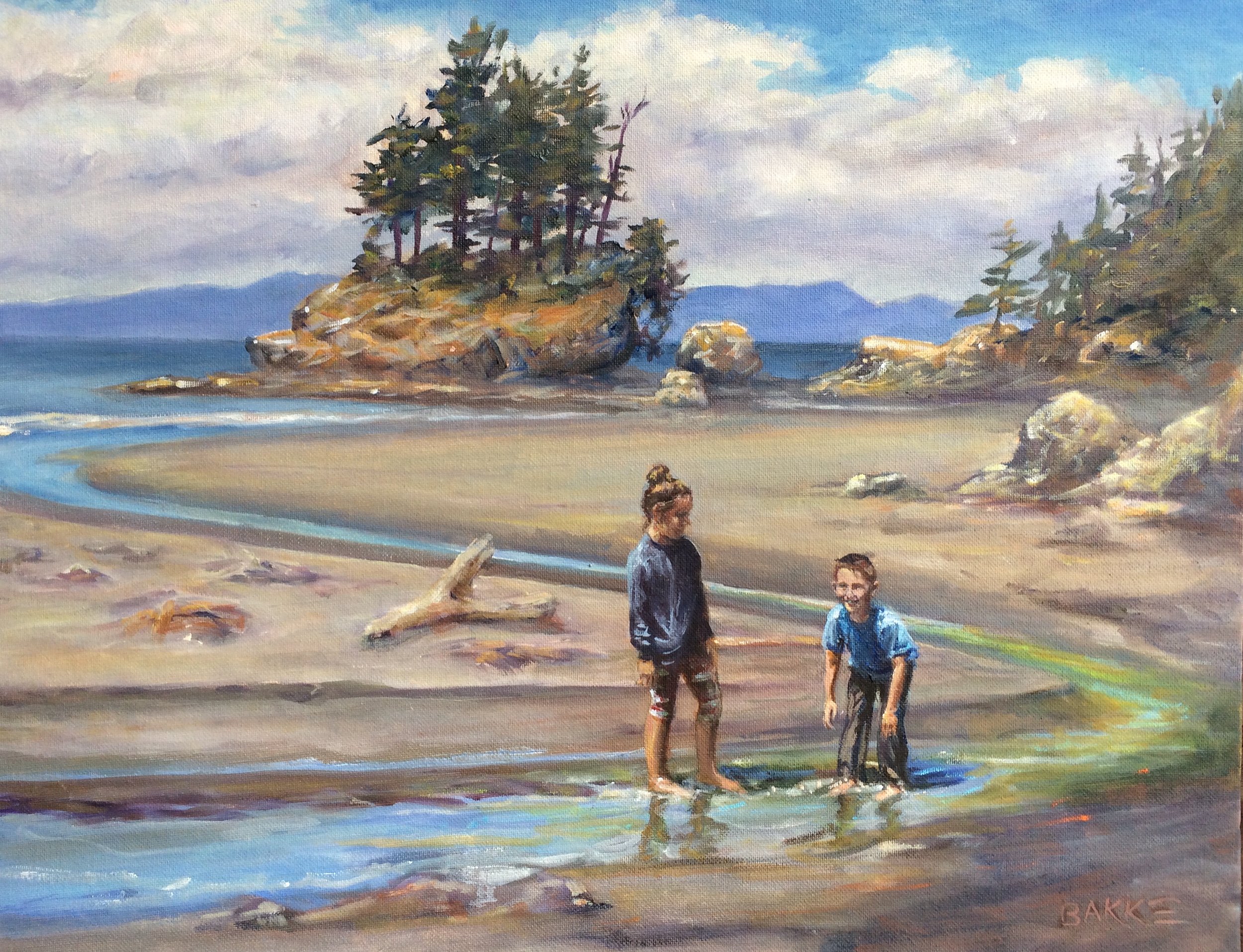 Painted into a scene