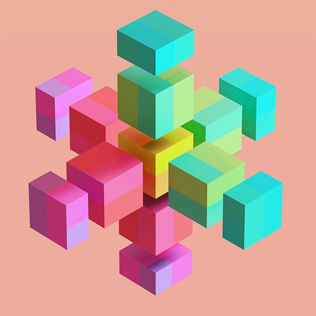 #cubes #color #hexagon #hexeosis #isometric #geometricart