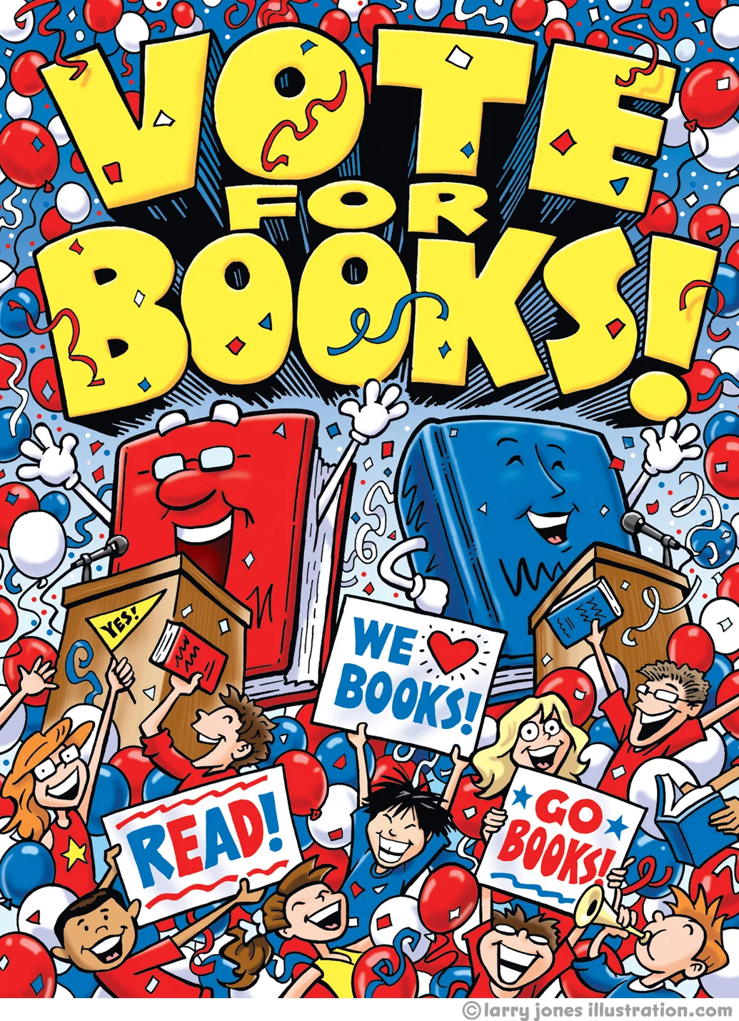 Vote for Books Poster