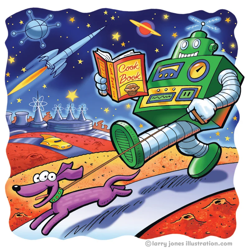 Illustration for Dewey Decimal Poster