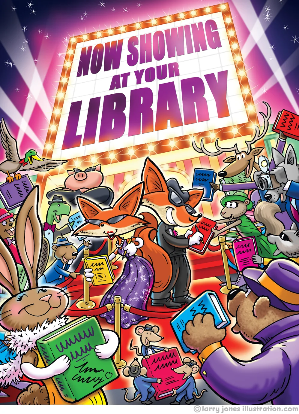 "Now Showing at Your Library" poster