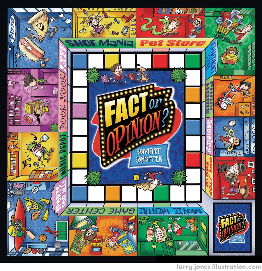 Fact or Opinion- Smart Shopper board game