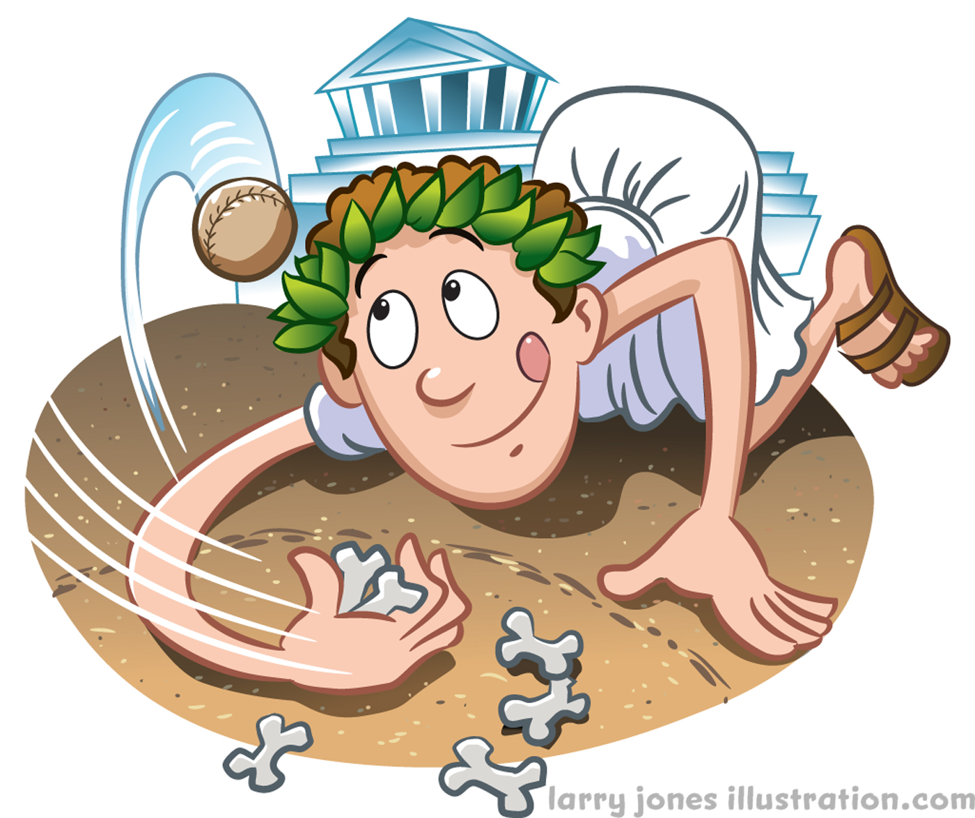 The game of Jacks used to be called "knucklebones" and originated in Greece... and used real bones!