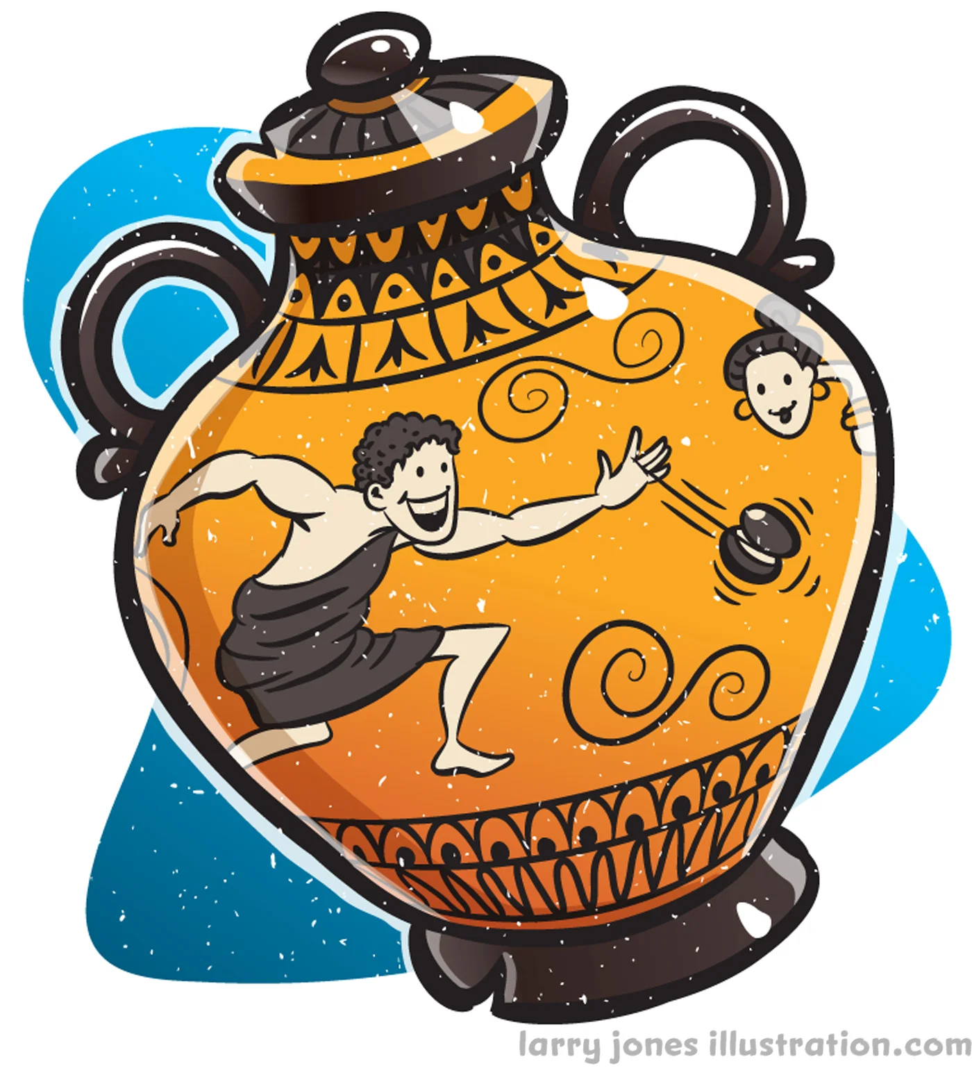 An ancient Greek vase was found with art depicting someone playing with a yo-yo.