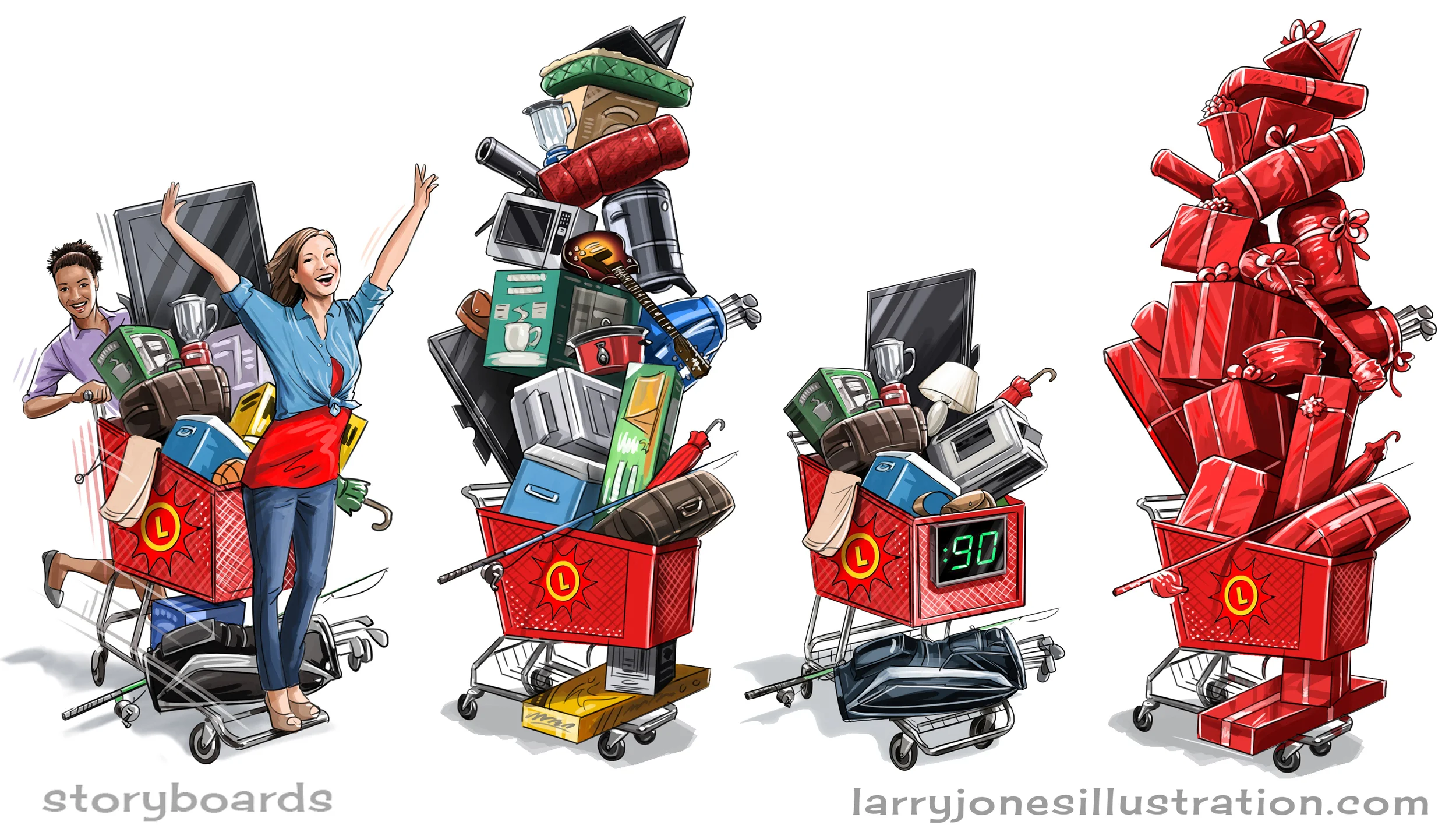 Print Ad Comps for Maryland Lottery