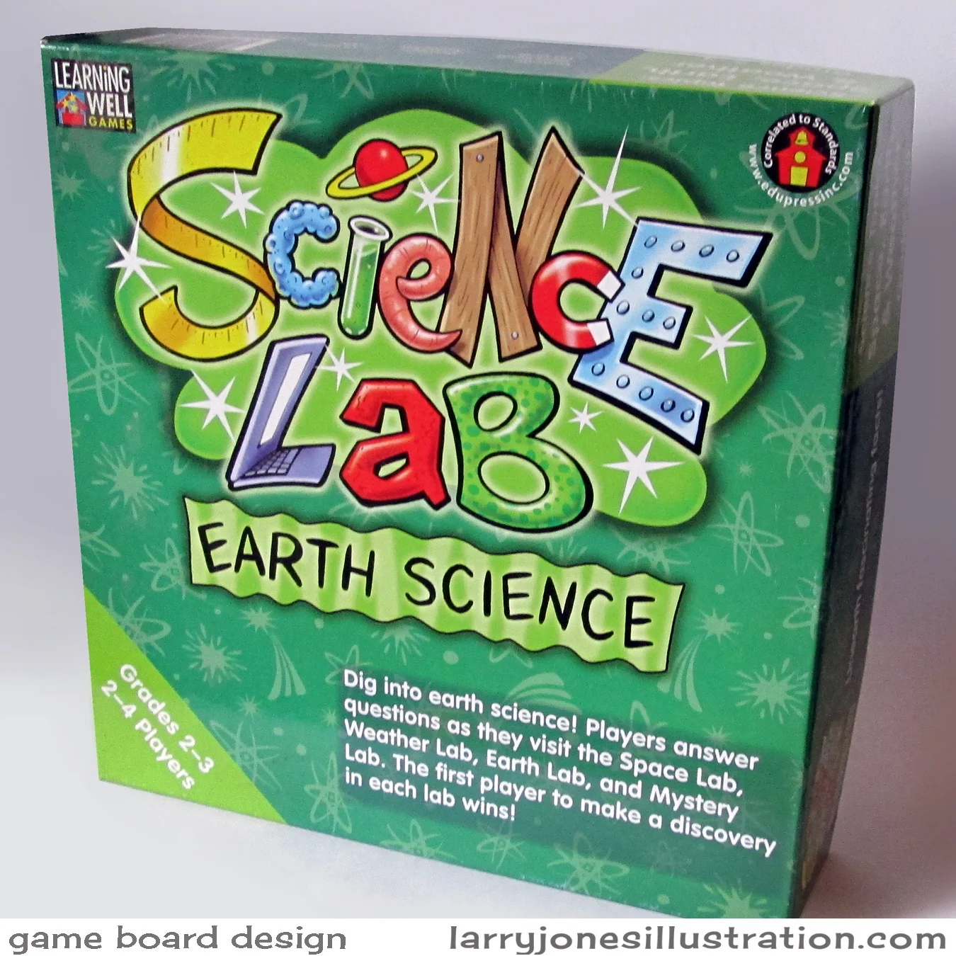 Boardgame Design Science Lab Series — Larry Jones Illustration