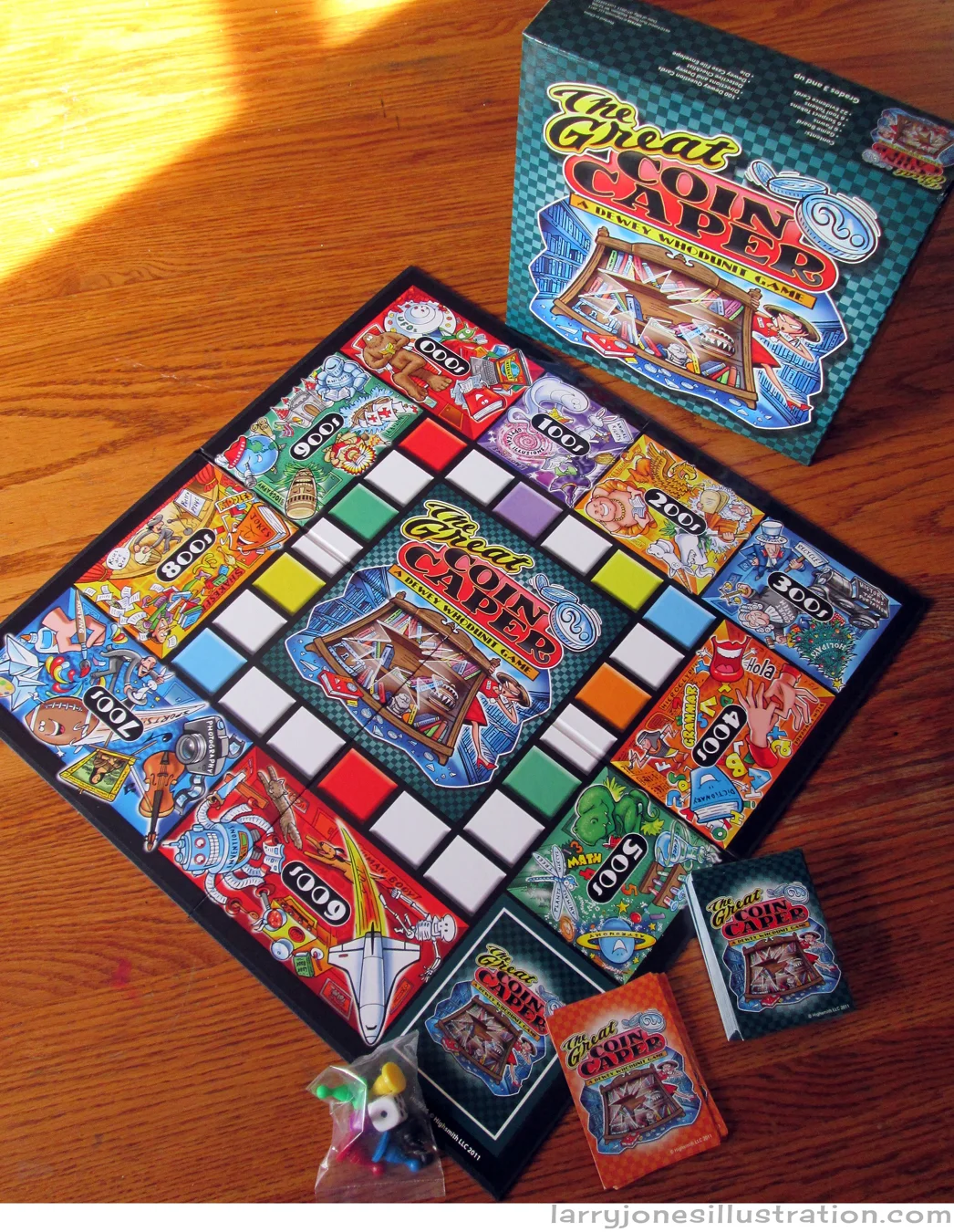 ...And the finished game, in morning sunlight, upon shooing the cat away 14 times.