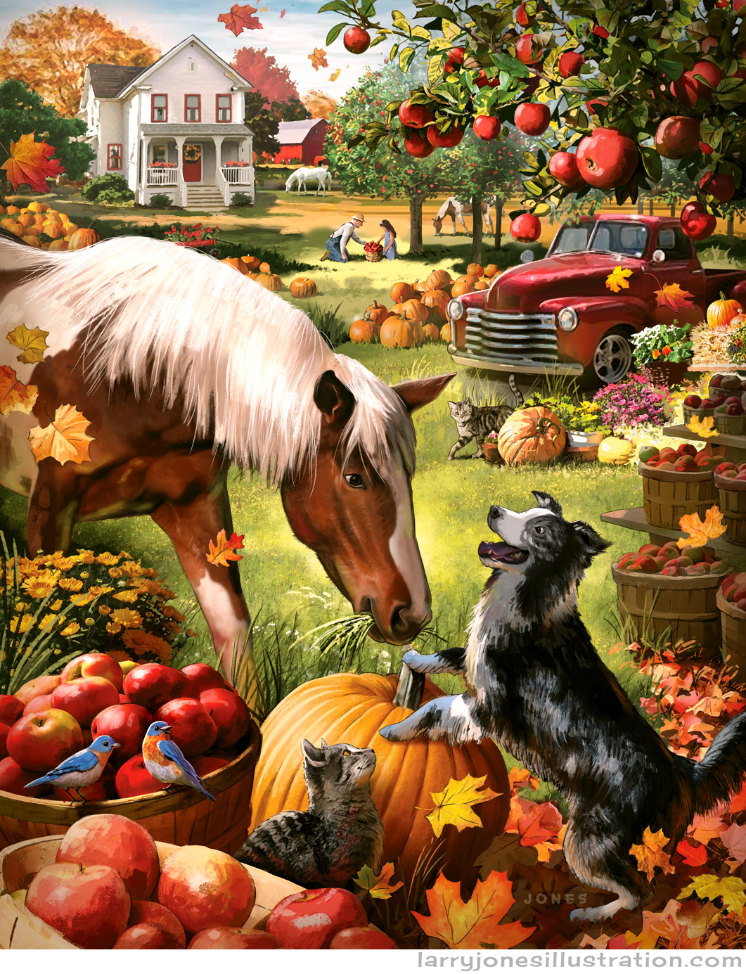 Autumn farm