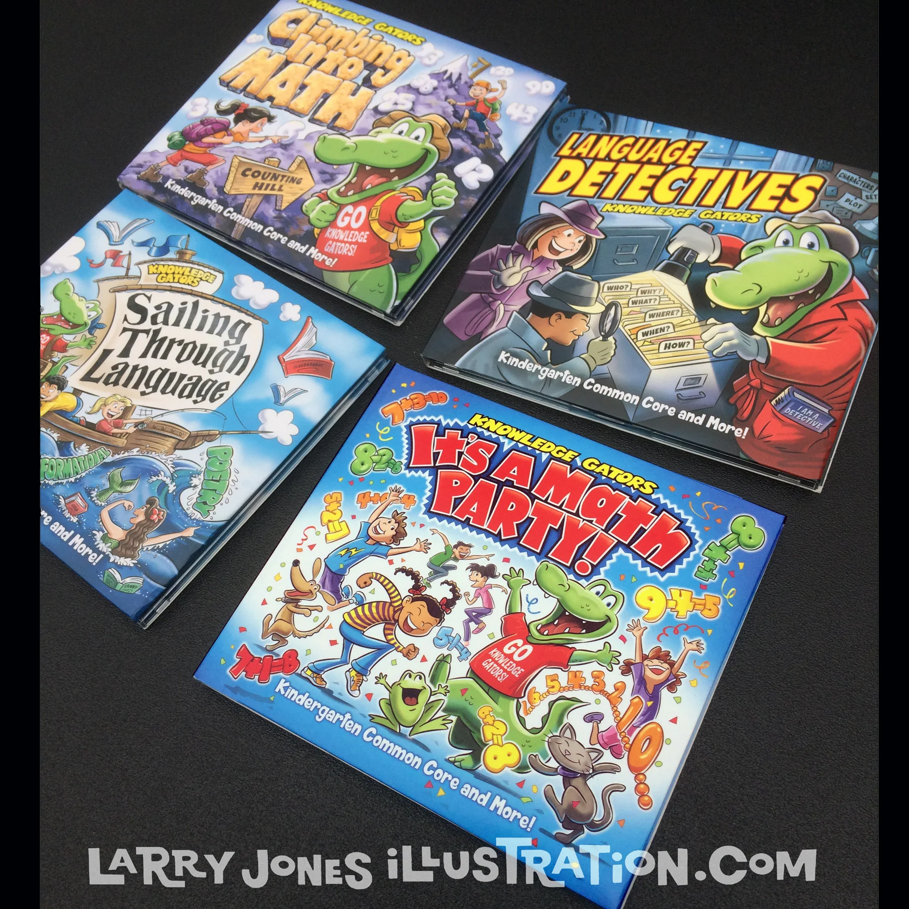 Series of children's music CD covers