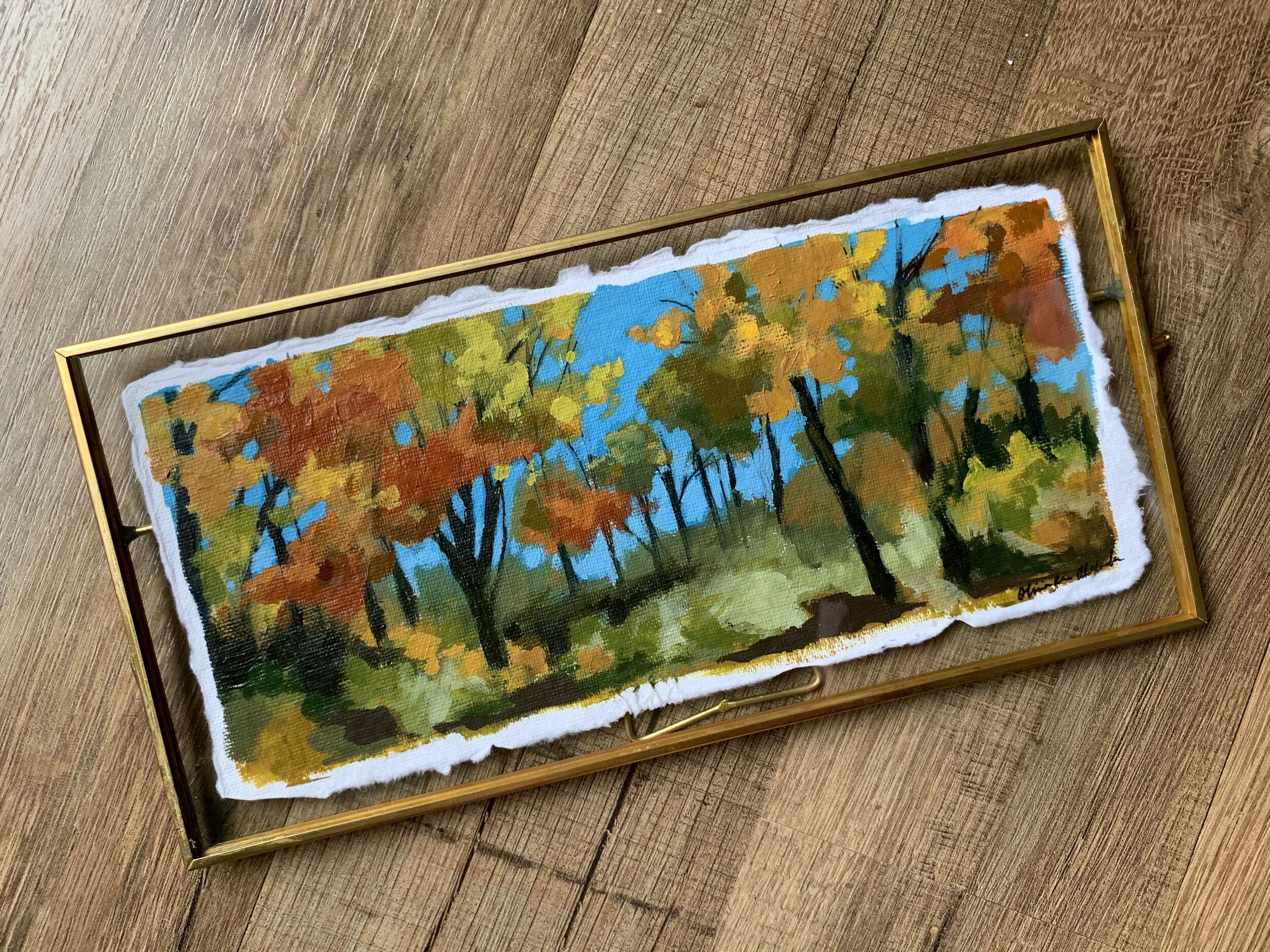 Autumn Abstract Treescape $50