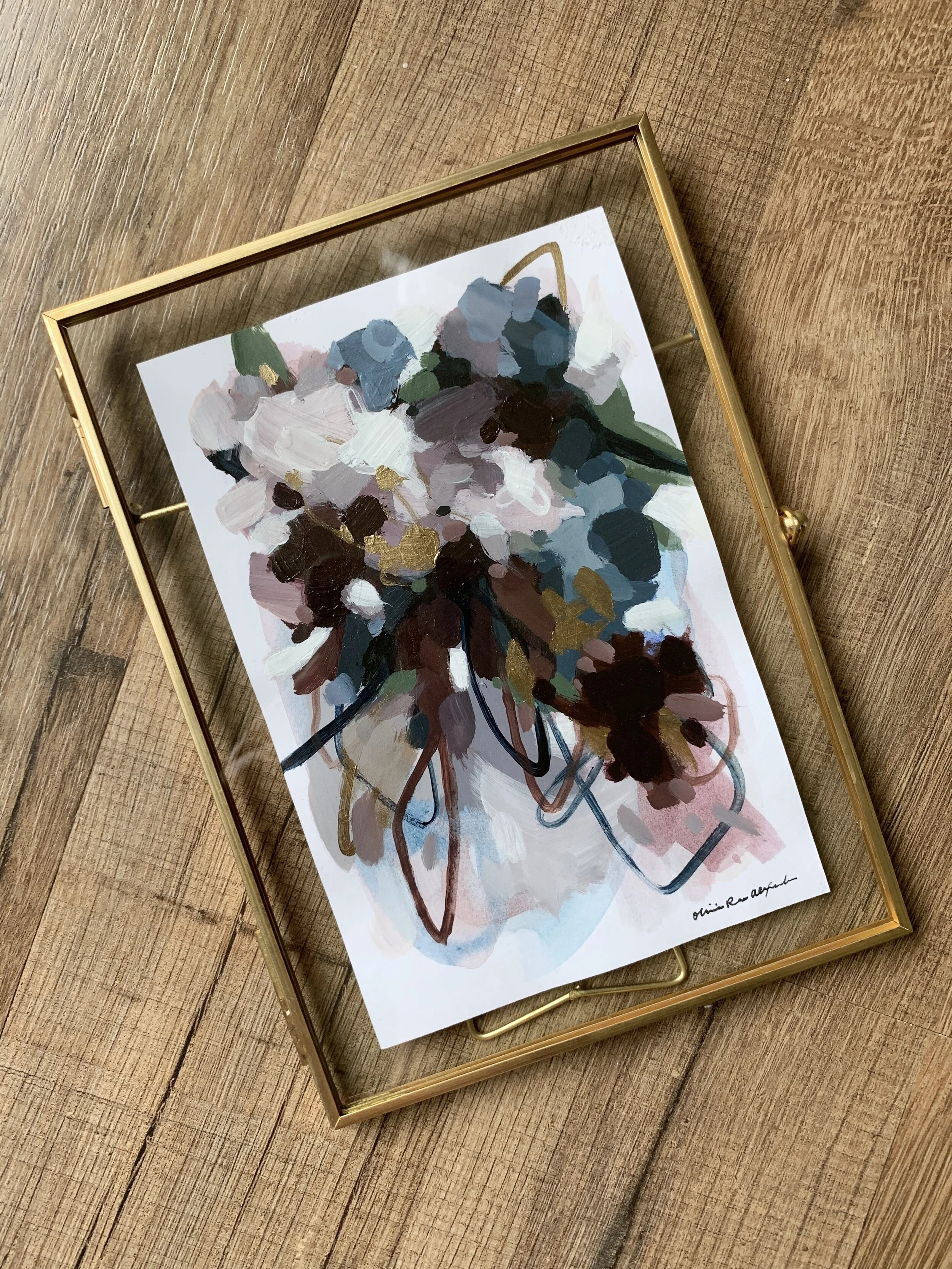 Burgundy Burst Abstract