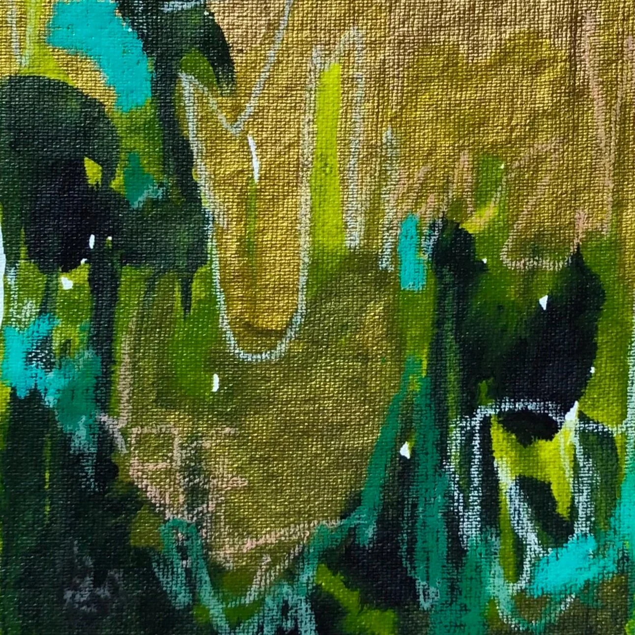 Sap Green and Gold Sketch