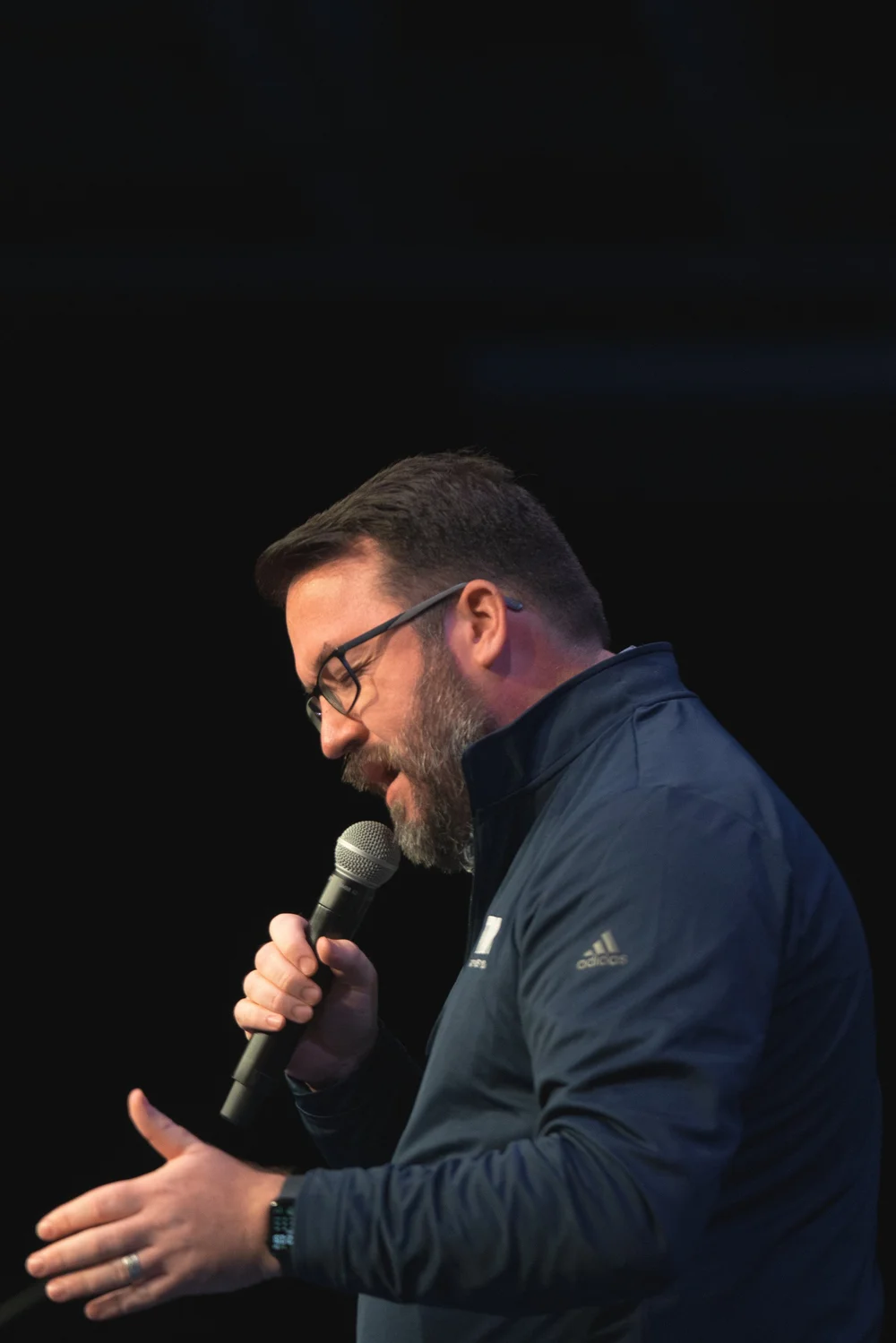 Michael Gormley speaking at a conference