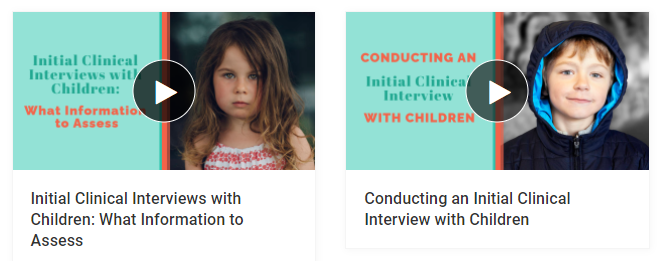 The Initial Clinical Interview with Children and Young People: The Joys ...