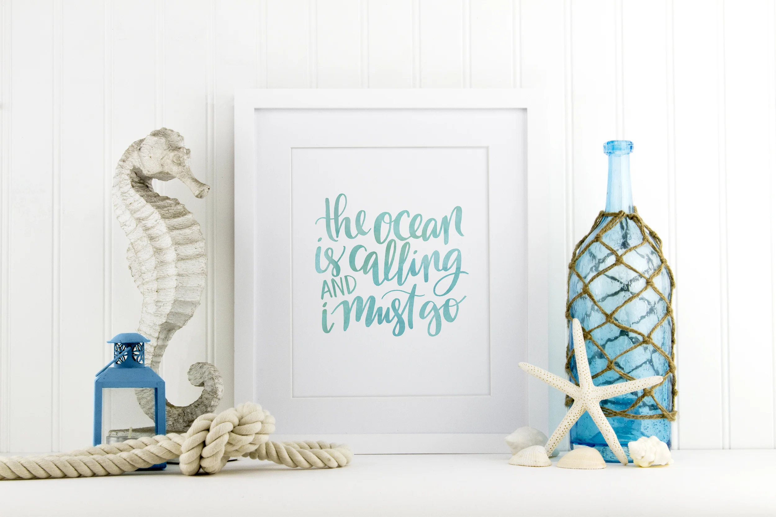 "Ocean is Calling" art print by Jenny Highsmith