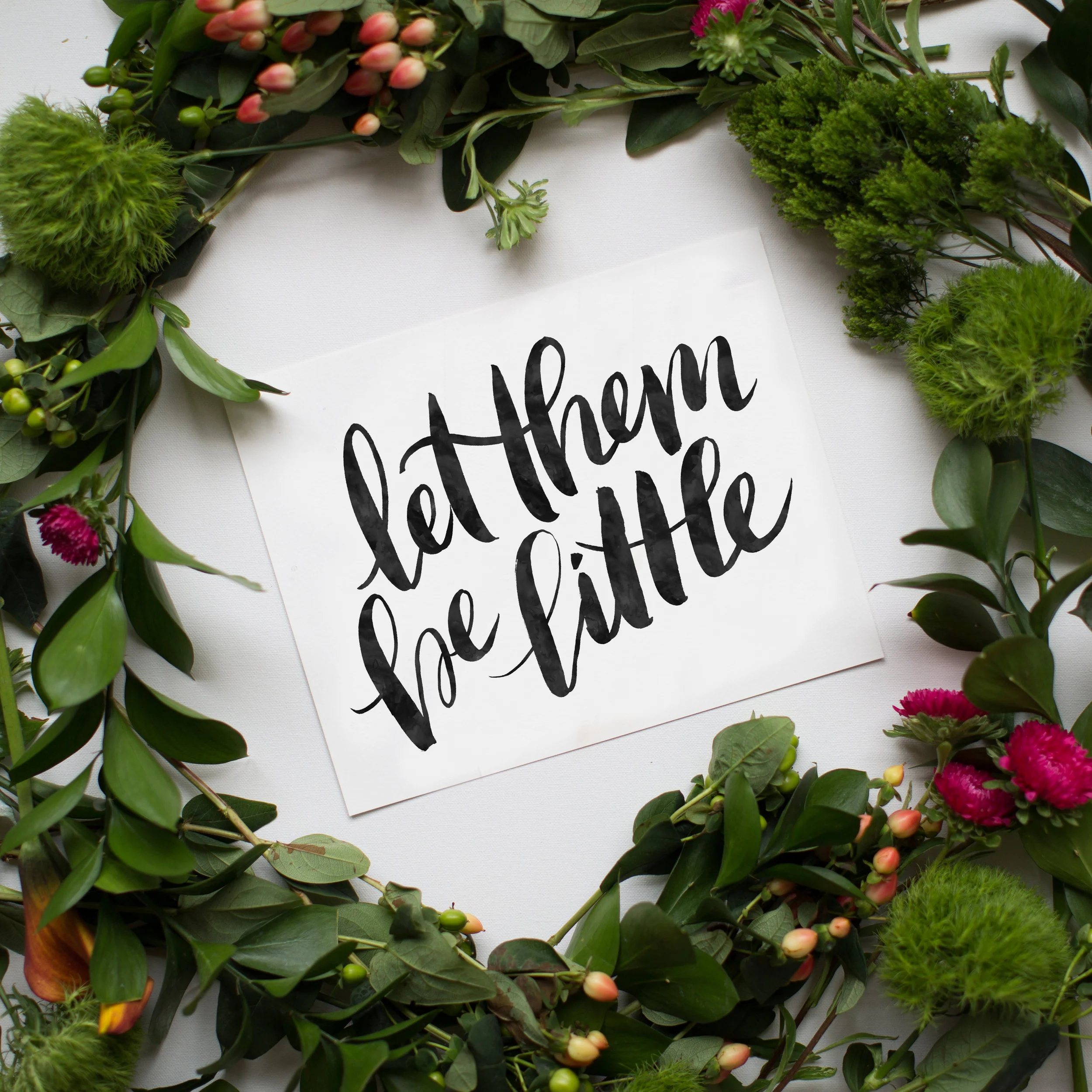 "Let them be little" art print by Jenny Highsmith
