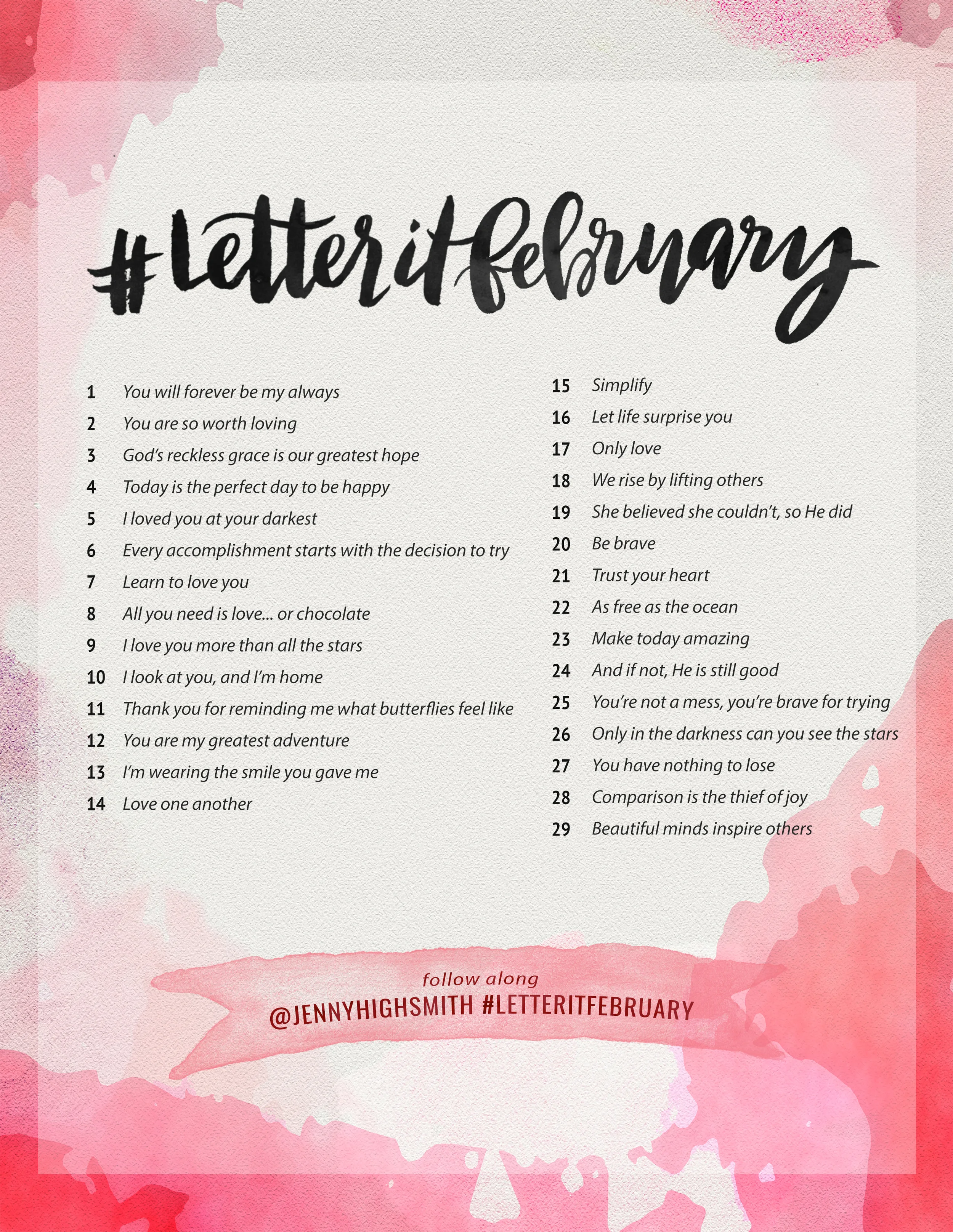 Letter It Challenge Jenny Highsmith letter it challenge jenny highsmith