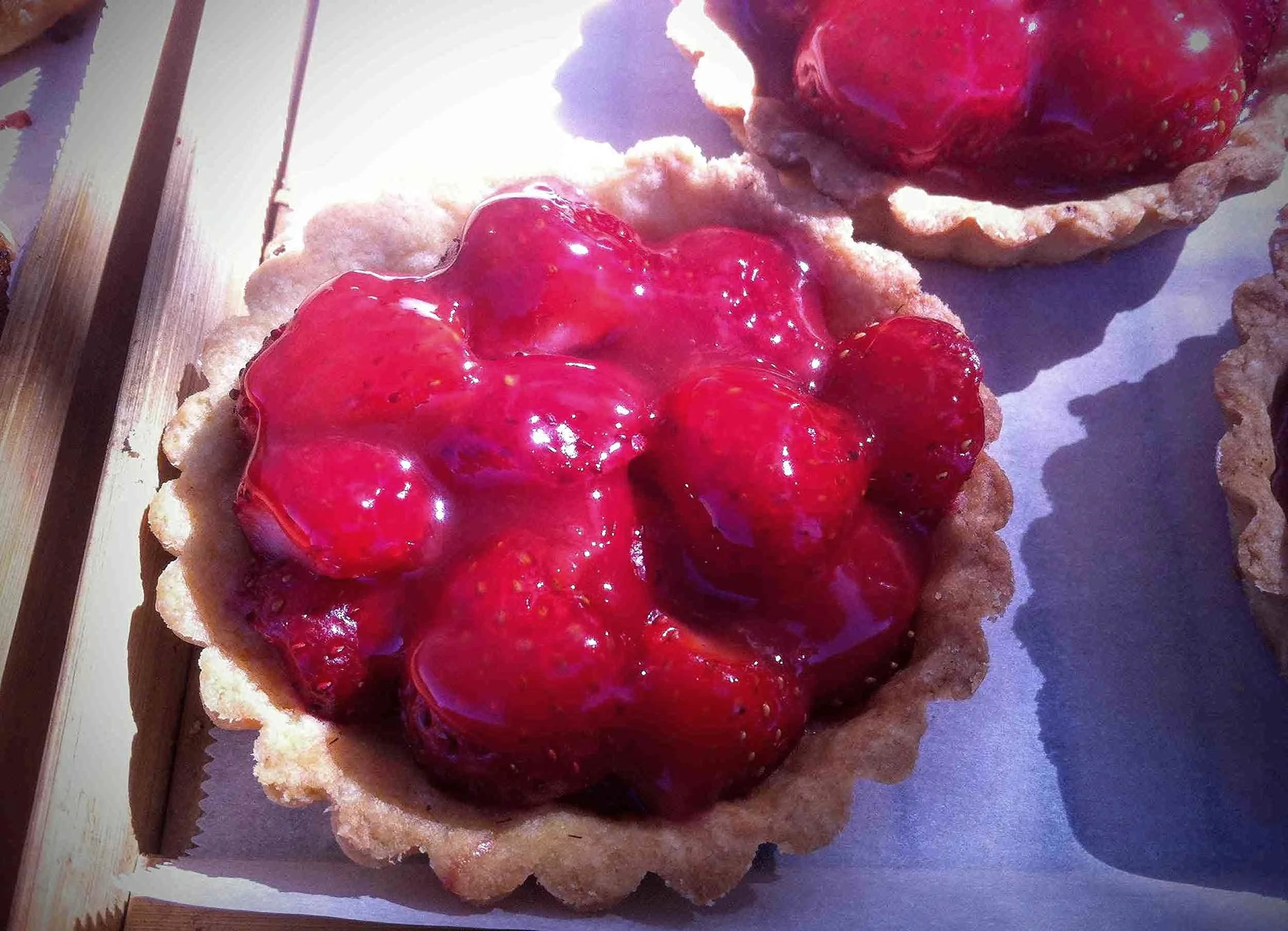 Fresh strawberry tart