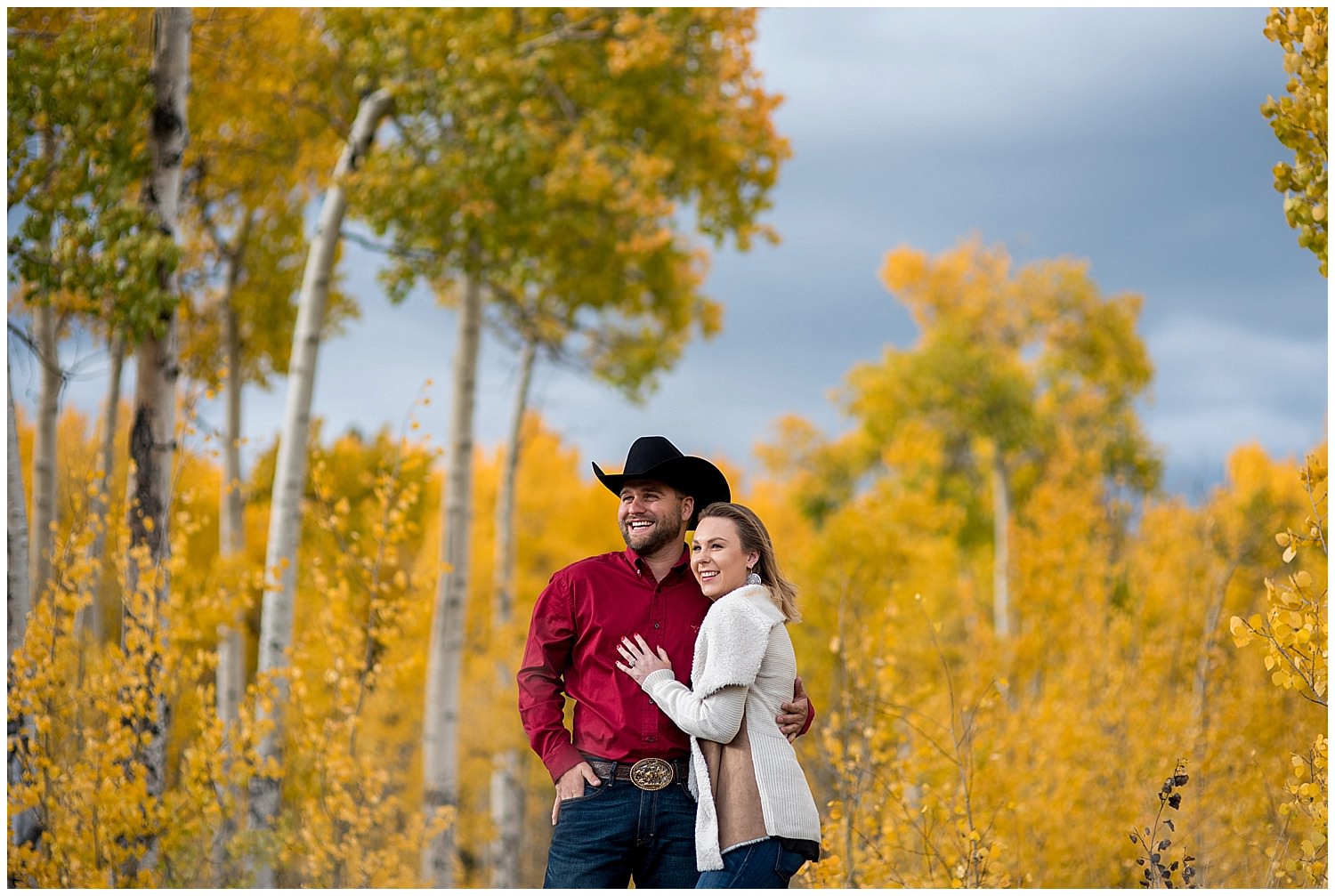 Kenosha Pass Fall Engagement photo
