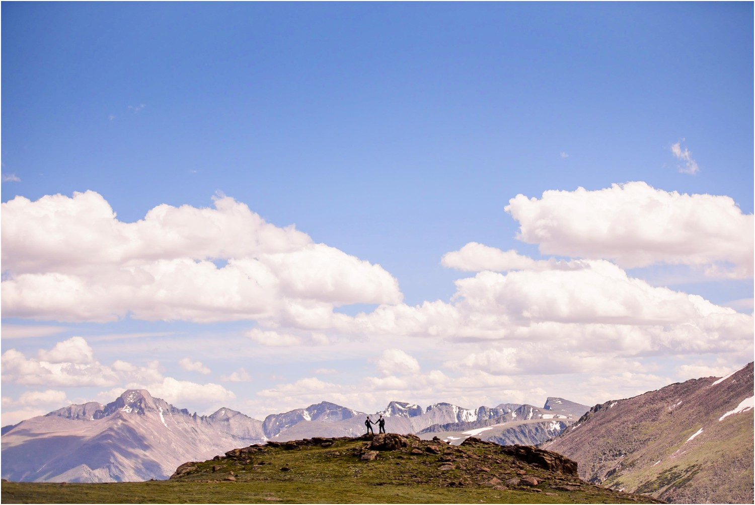 Rocky mountain national park wedding portraits