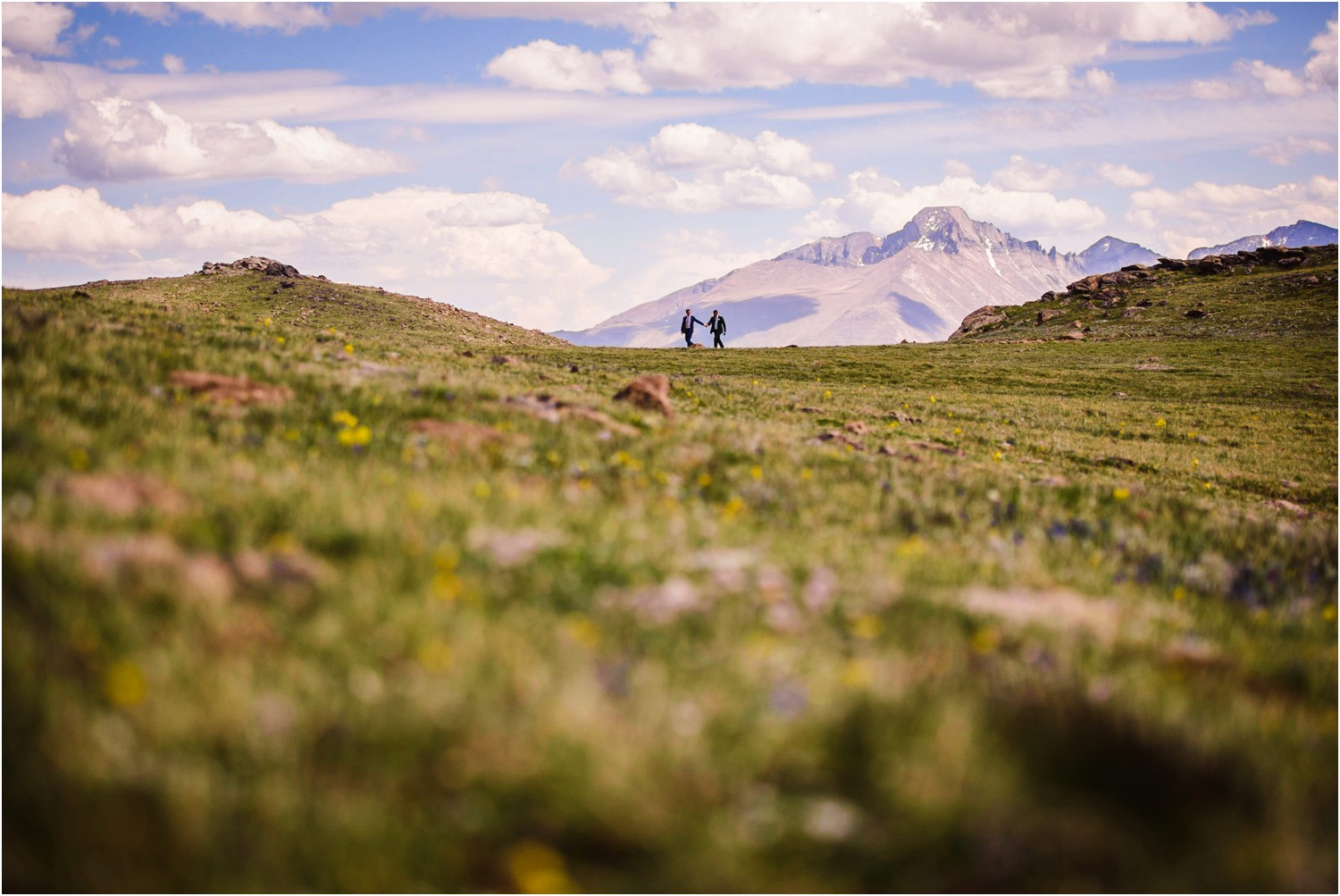Rocky mountain national Park wedding photo