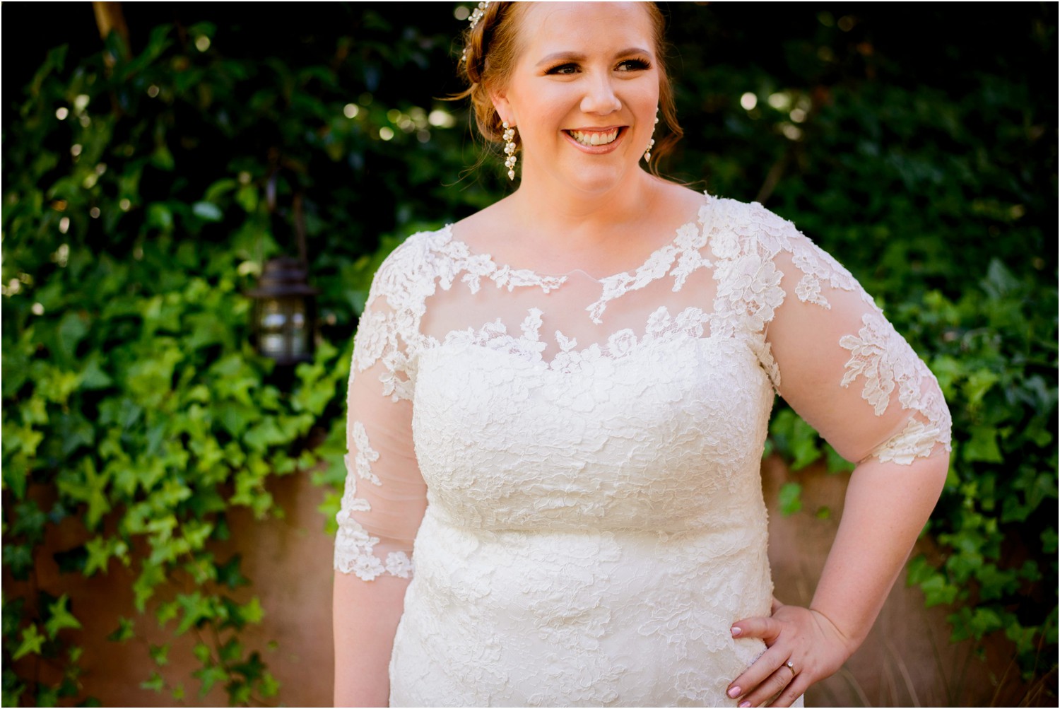 Bridal portrait in Redwood Forest California wedding